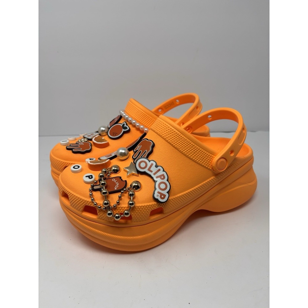 OLIPOP‎ x Crocs Orange Cream Custom Jibbitz sz 9